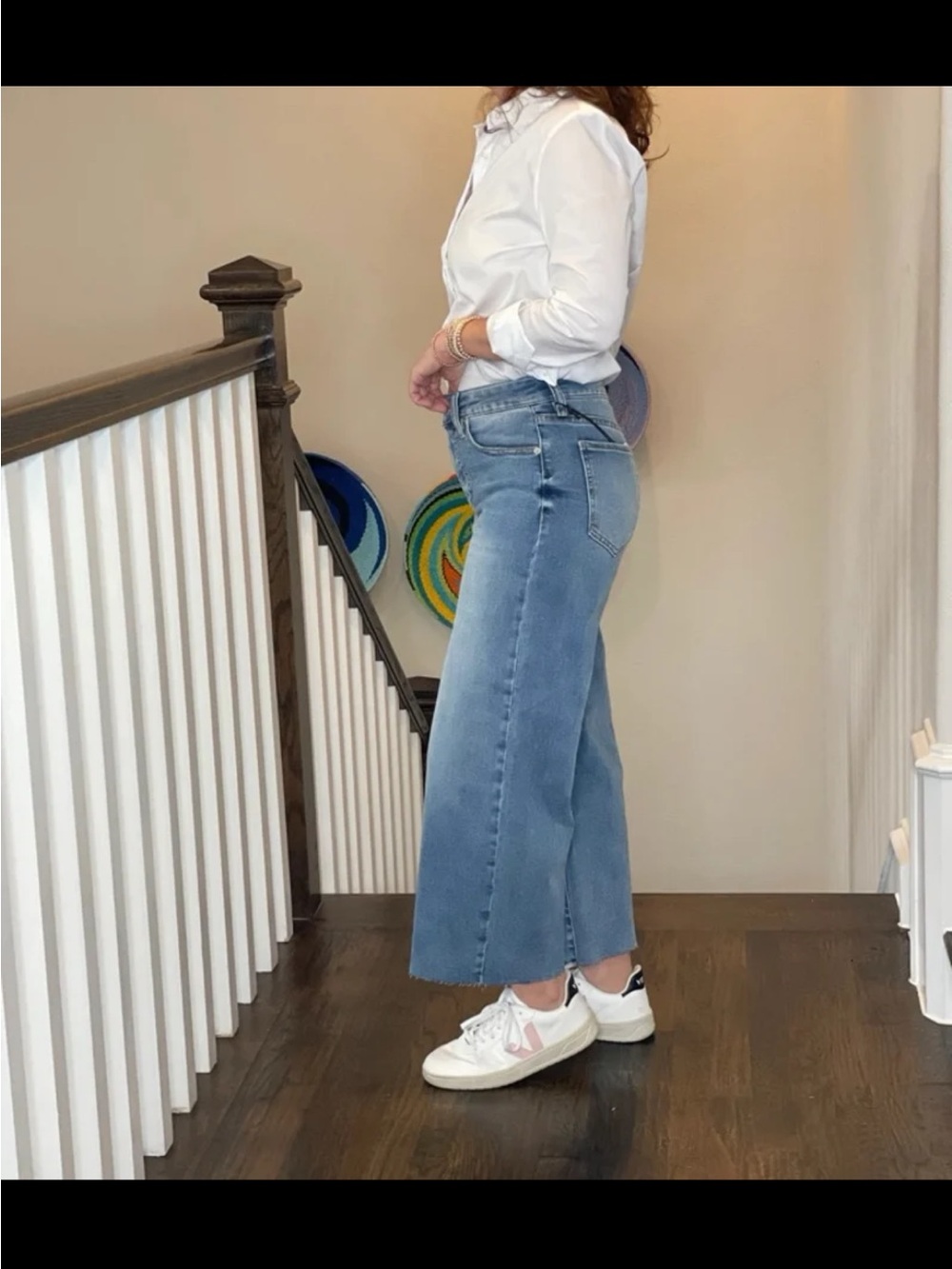 OAT NEW YORK WIDE LEG CROP JEAN size 12/31 - Picture 4 of 12